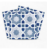 Blue Moroccan DIY Self Adhesive Peel & Stick Floor Tiles Sticker For Kitchen, Living Room, Home Decor